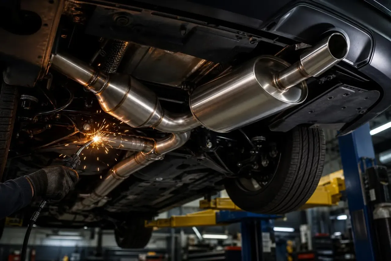 Exhaust system service at Legacy Automotive in Boulder, Colorado