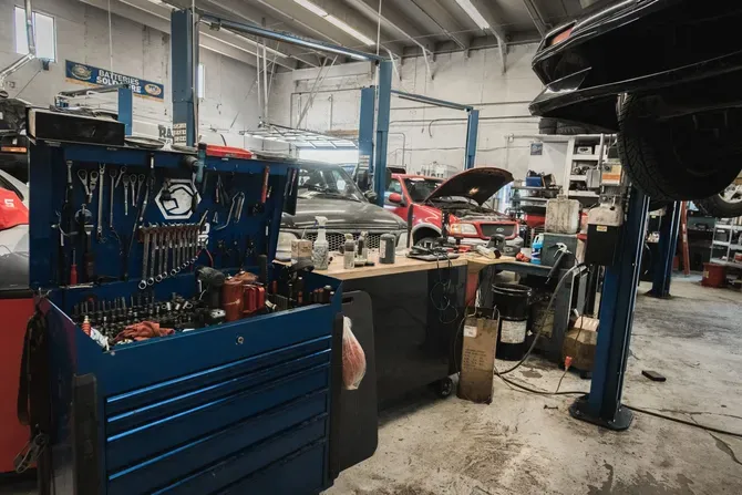 Inside the shop floor