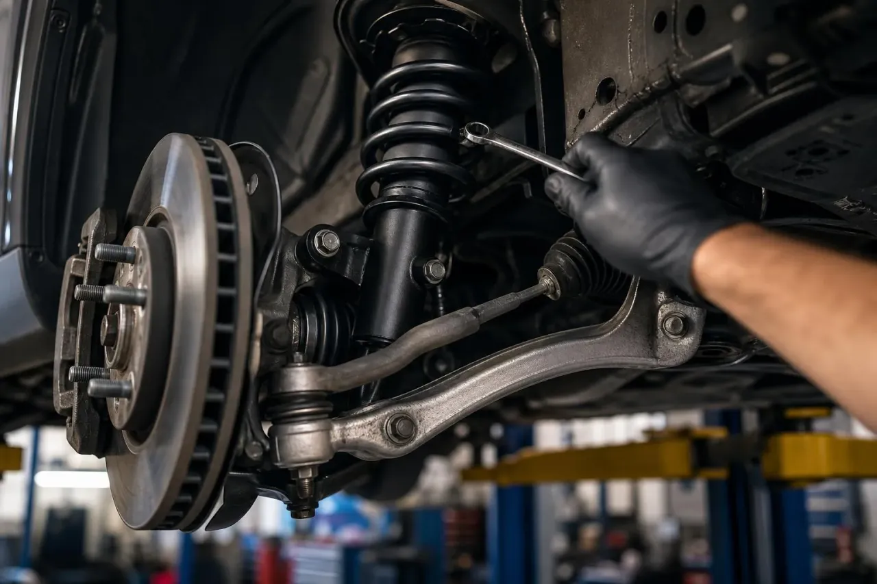 Steering and suspension repair at Legacy Automotive in Boulder, Colorado