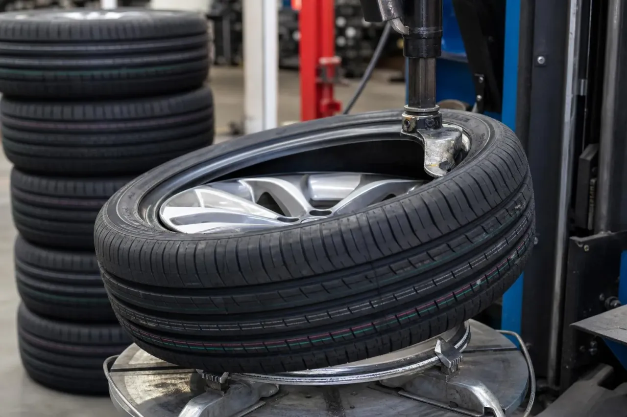 Tire mounting and balancing at Legacy Automotive in Boulder, Colorado